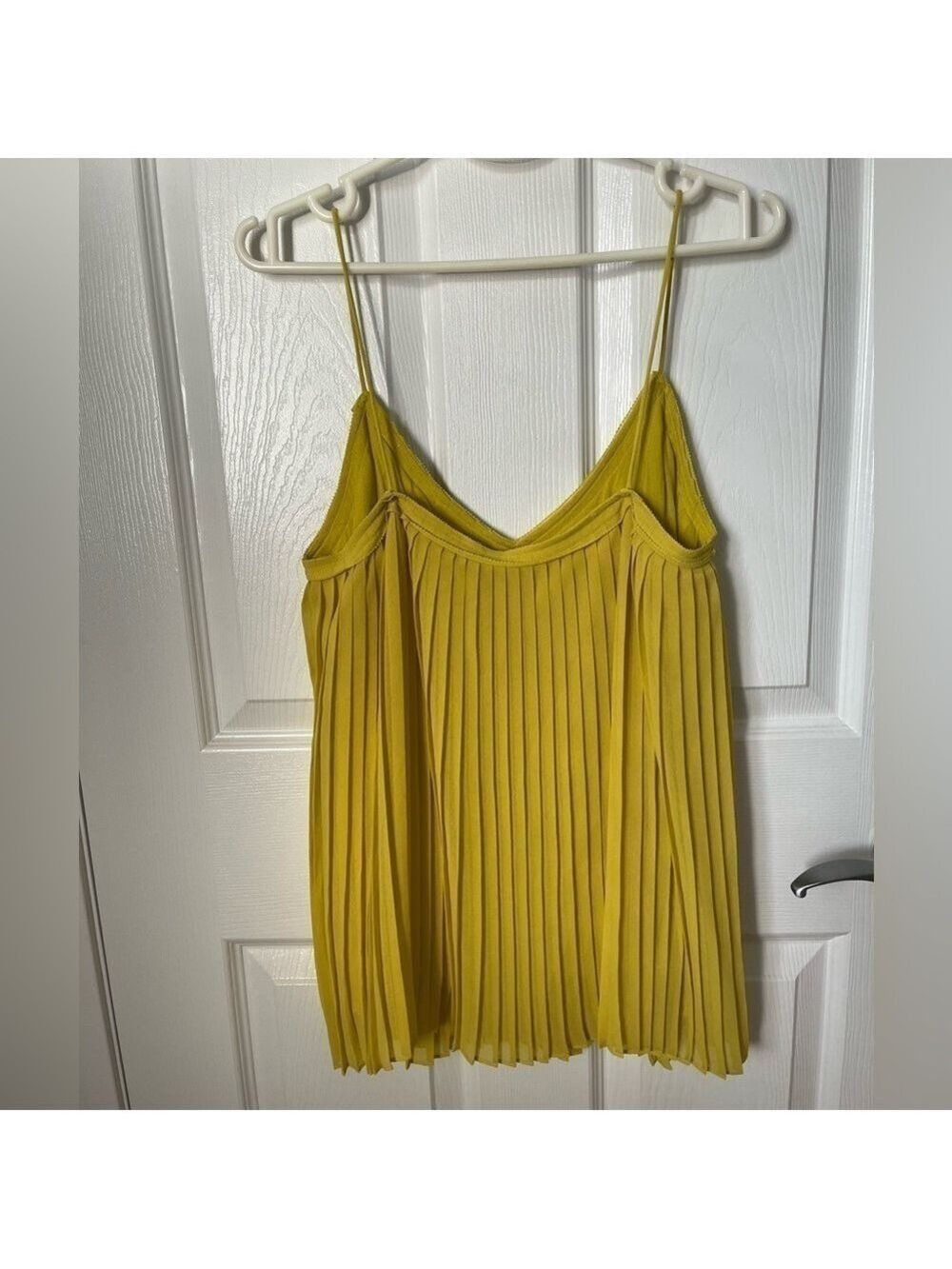 Massimo Dutti Pleated Spaghetti Strap Top, Size 6. - Picture 2 of 5